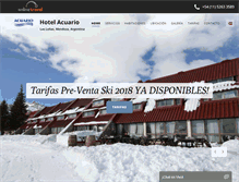 Tablet Screenshot of hotelacuario.onlinetravel.com.ar